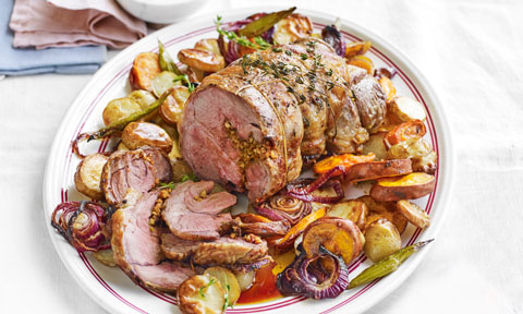 Chilli and parmesan roast lamb