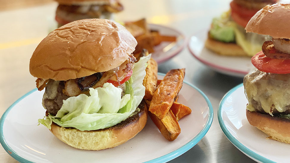 Darren Purchese's classic burger