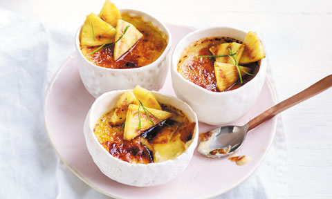 Coconut and Lime Crème Brûlées