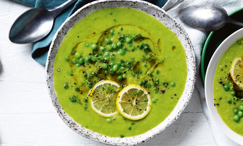 Dairy-free Pea and Leek Soup