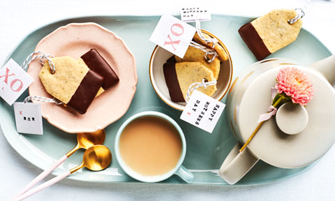 Earl grey tea bag biscuits