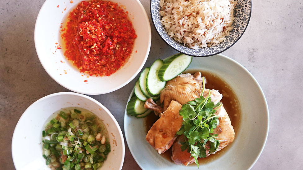Tasia and Gracia's Hainanese chicken rice