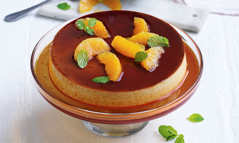 Orange crème caramel