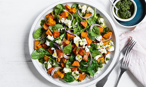 Roasted pumpkin and fetta salad