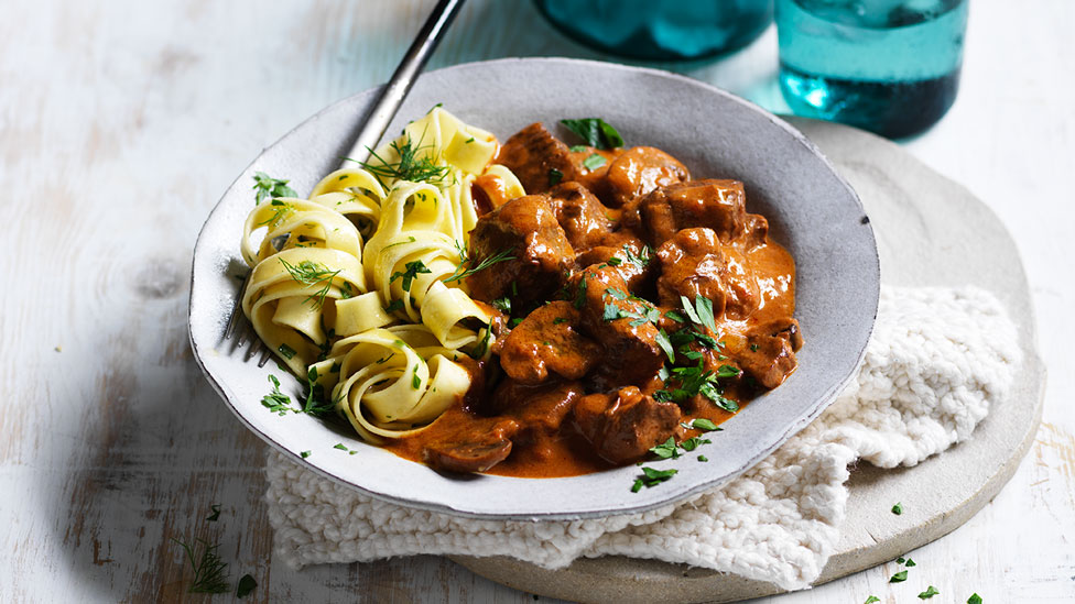 Crock-Pot Express Beef Stroganoff