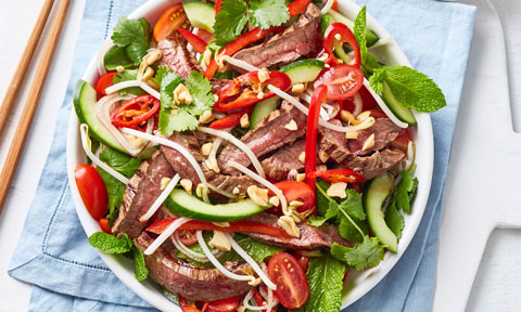 Fast Thai beef salad