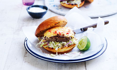 Curtis Stone's southern-style cheeseburgers