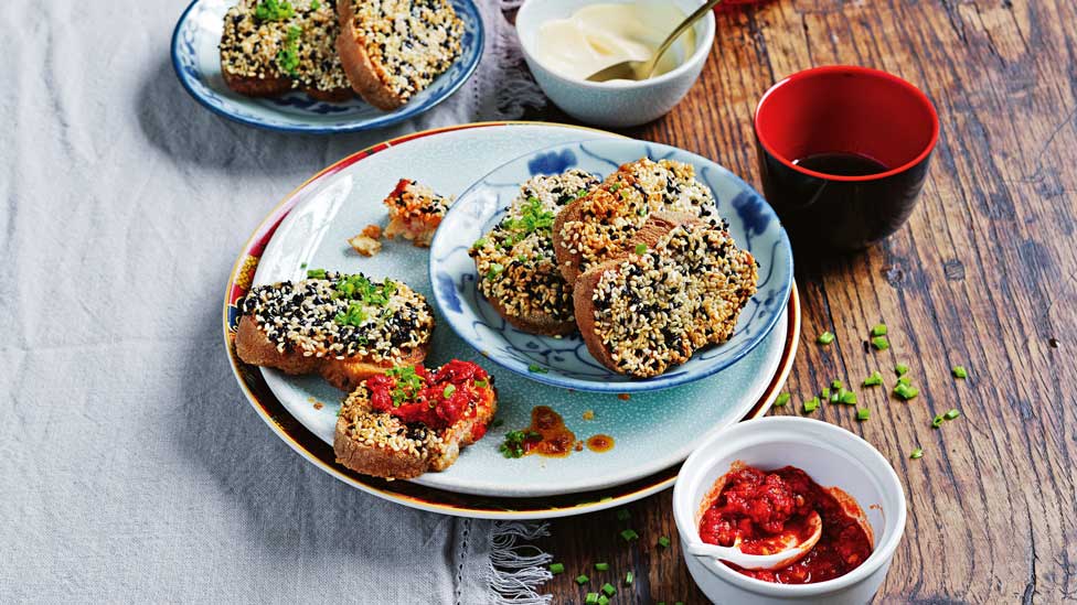 Tasia and Gracia’s sesame prawn toast