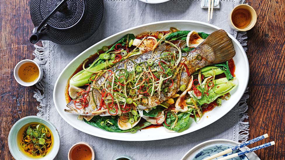 Tasia and Gracia’s Steamed Whole Fish with Ginger and Shallots