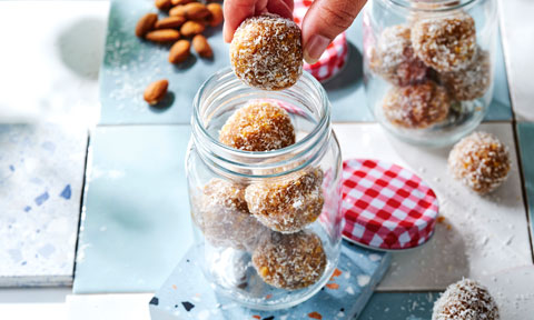 Mango and almond bliss balls