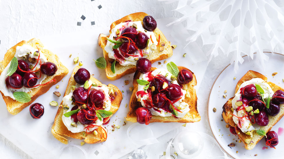 Roasted Cherry Bruschetta