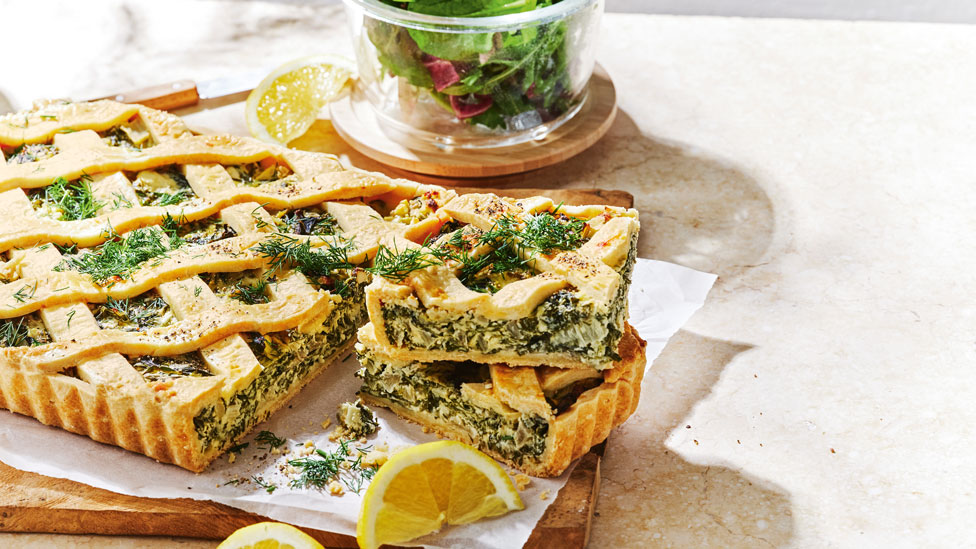 Spanakopita slice