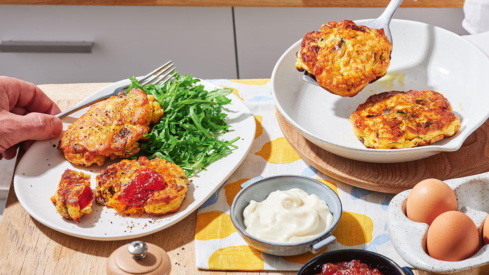 Roasted vegetable fritters