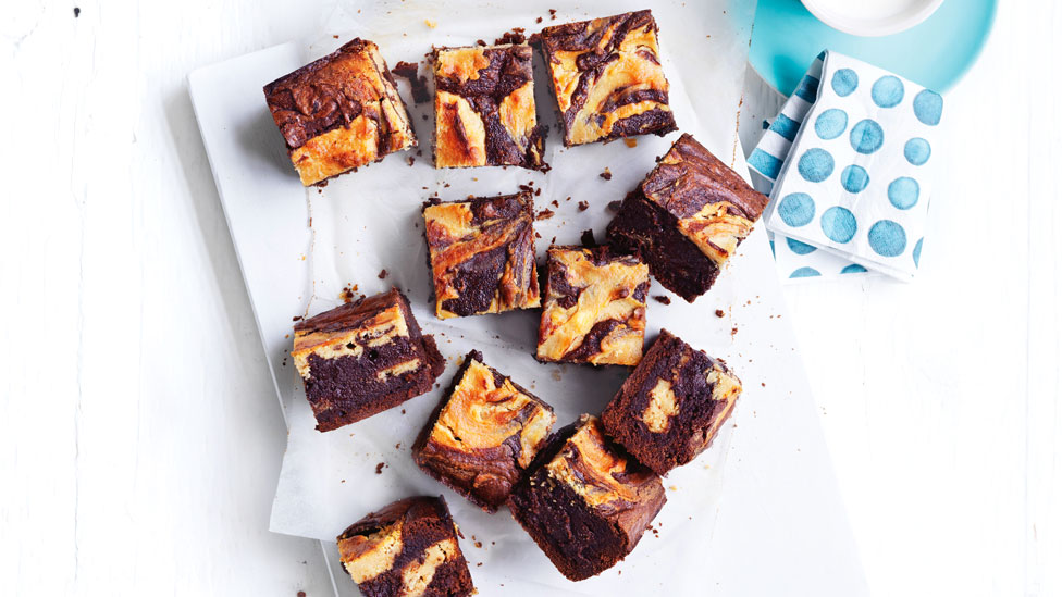 Peanut butter caramel cheesecake brownie