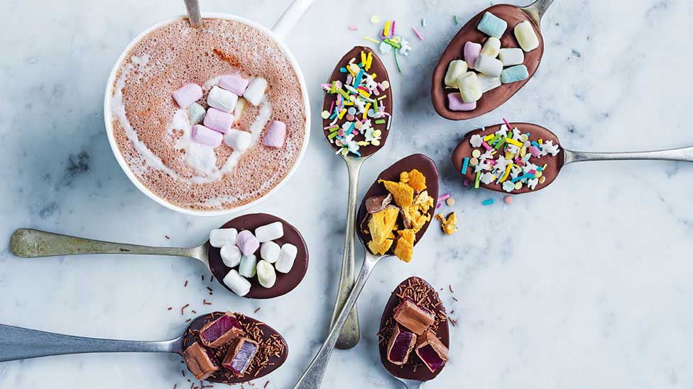 Loaded hot chocolate spoons