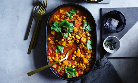 Curtis Stone’s pumpkin chana masala