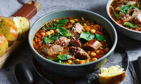 Sausage and vegetable soup