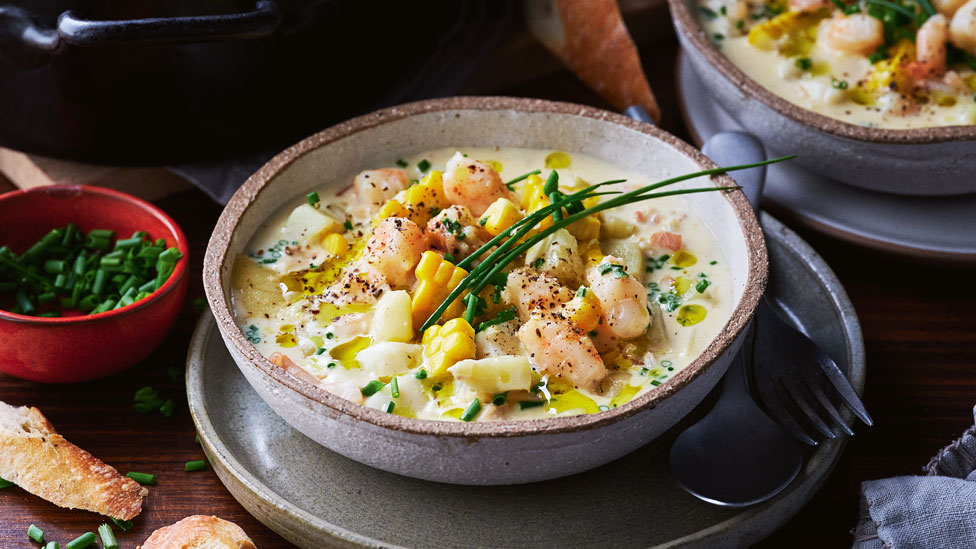 Brent Draper’s seafood chowder