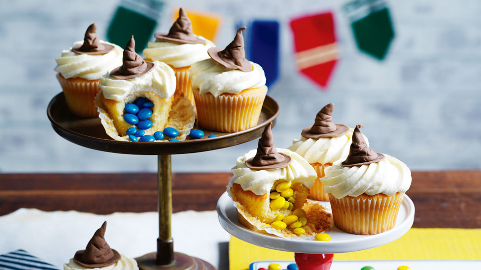 Sorting Hat cupcakes