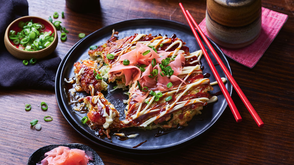 Tasia and Gracia Seger’s okonomiyaki (Japanese pancake)