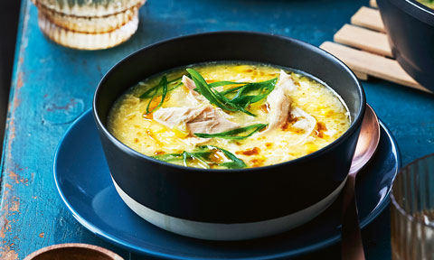 Chicken and sweet corn soup