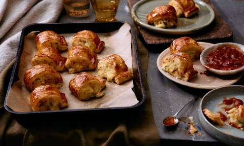 Michael Weldon's potato, bacon and leek rolls