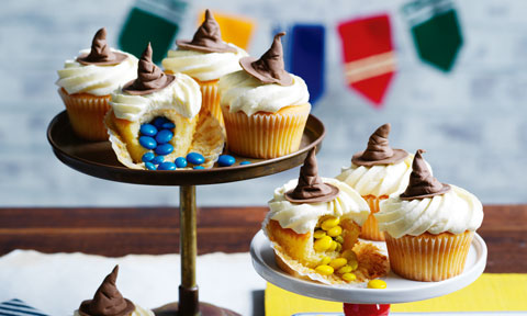 Sorting Hat cupcakes