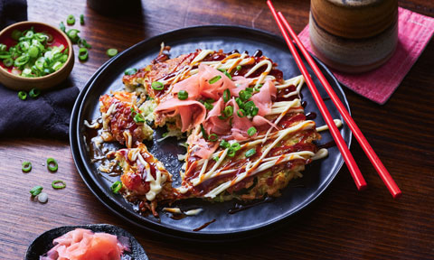 Tasia and Gracia Seger’s okonomiyaki (Japanese pancake)