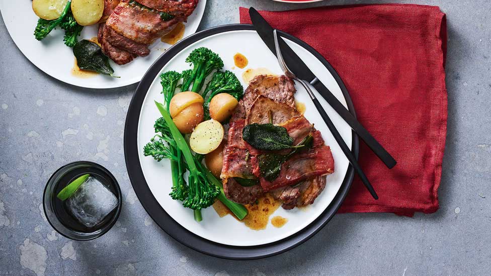 Simple saltimbocca