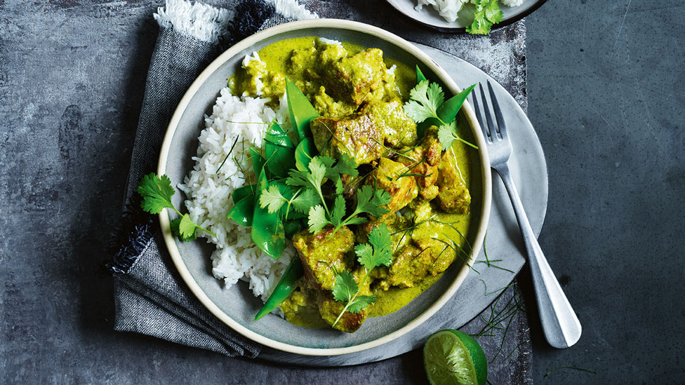 Thai-style pork green curry 