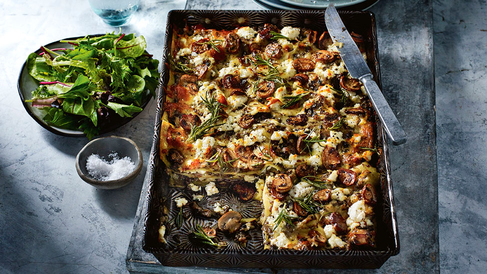 Mushroom bianco lasagne