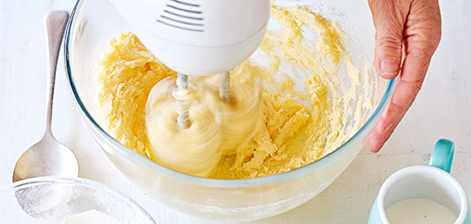 A bowl of butter and caster sugar