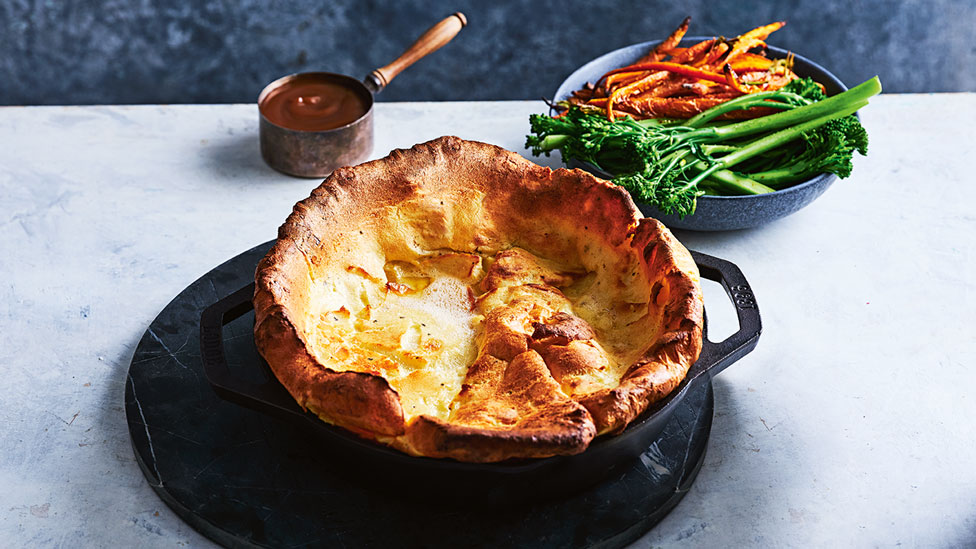 Super-sized parmesan Yorkshire pudding