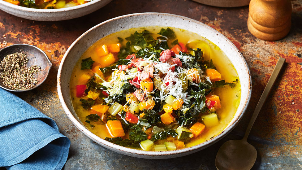 Courtney Roulston’s Tuscan vegetable and bacon soup