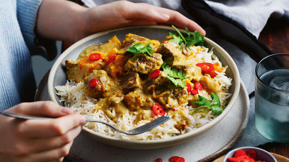 Lamb and sweet potato curry