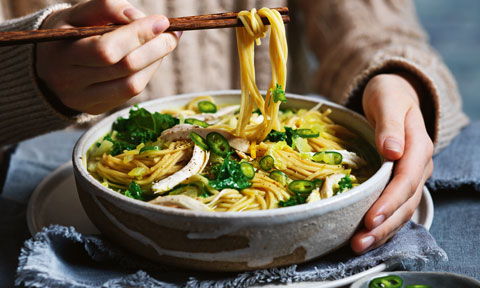 Quick chicken noodle soup