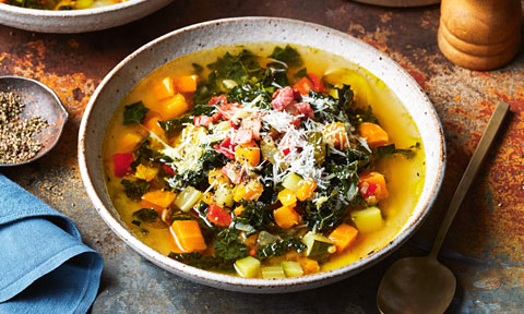 Courtney Roulston’s Tuscan vegetable and bacon soup