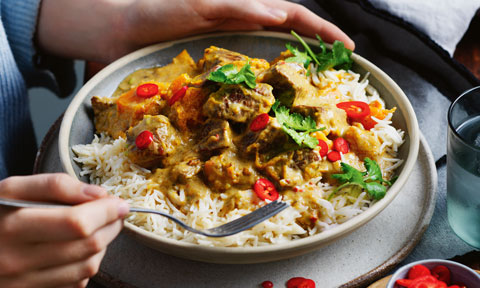 Lamb and sweet potato curry