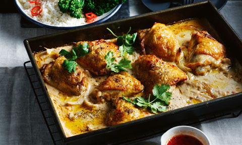 One-pan peanut butter chicken