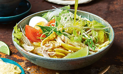 Tasia and Gracia Seger’s soto ayam (Indonesian turmeric chicken soup)