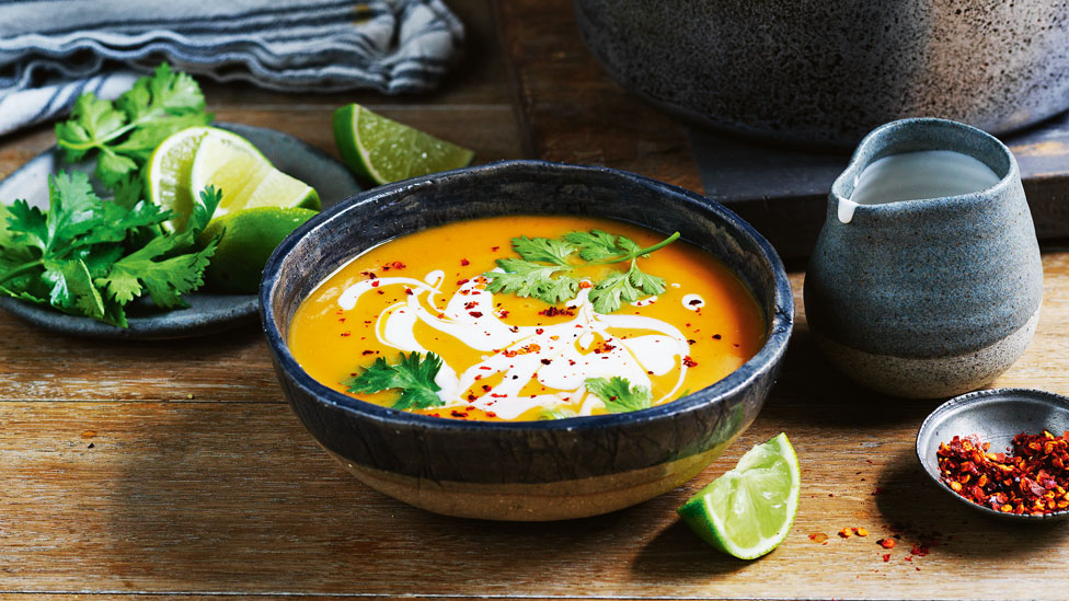 Curtis Stone’s red curry butternut pumpkin soup