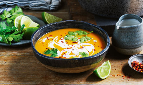 Curtis Stone’s red curry butternut pumpkin soup