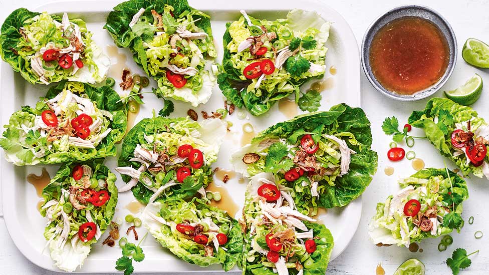 11 coconut chicken lettuce cups