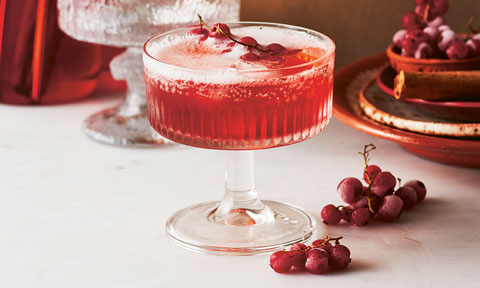 Cranberry aperol spritz in a glass