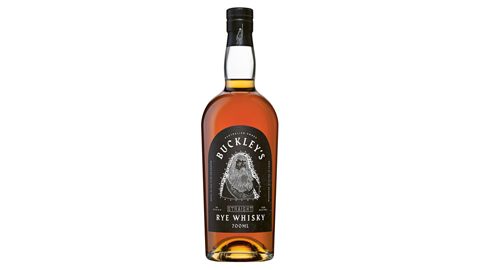 A bottle of Buckley’s Rye Whisky