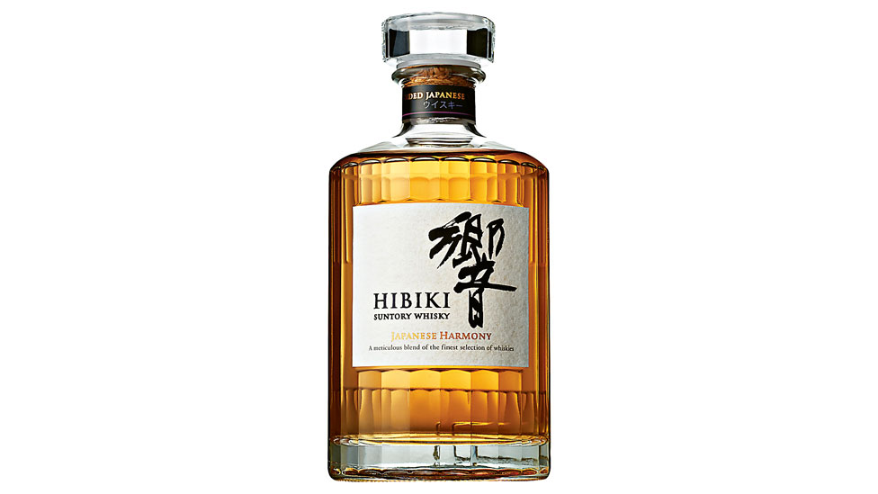 A bottle of Hibiki Harmony Whisky