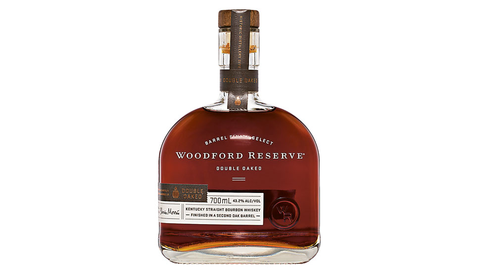 A bottle of Woodford Reserve Double Oaked
