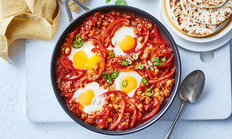Indian-style baked eggs