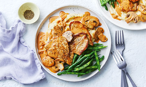 Pork stroganoff steaks 