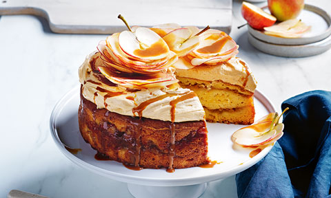 Apple and sour cream cake